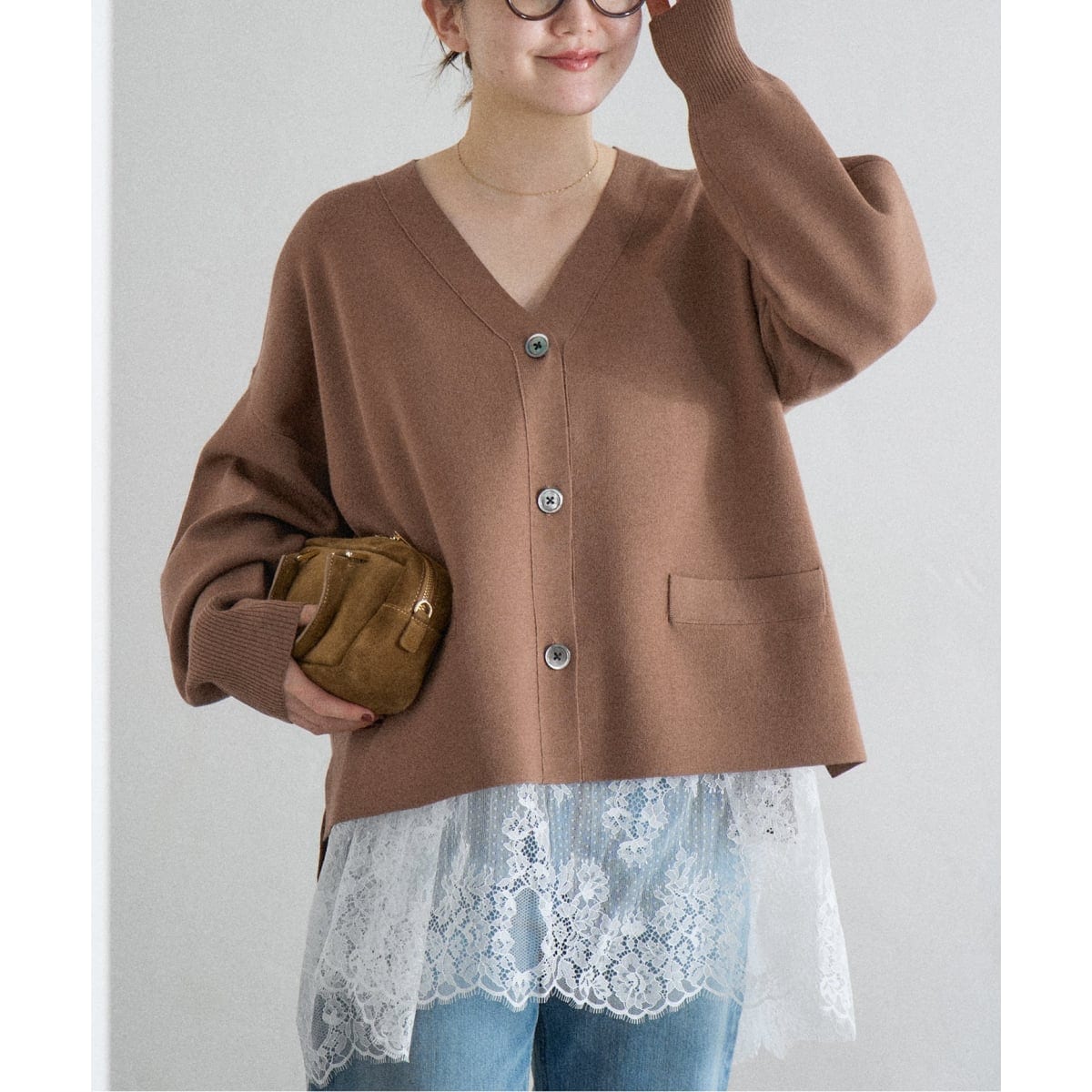 スーパーファインスムースポンチョカーディガン | イエナ(IENA