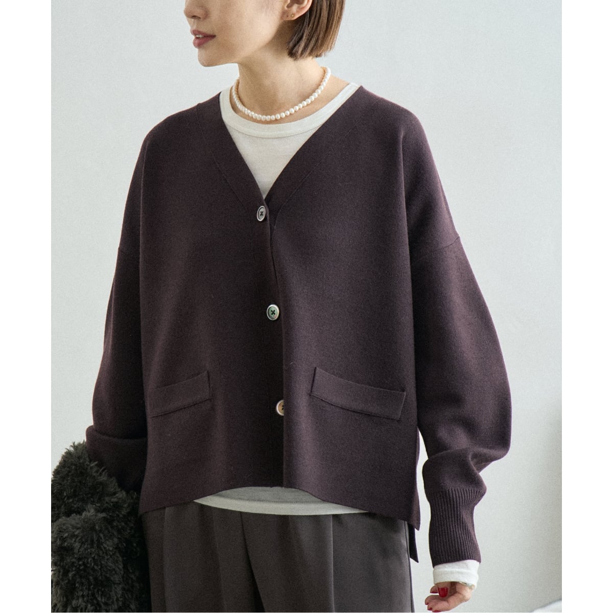 追加4》スーパーファインスムース ショートカーディガン | イエナ(IENA