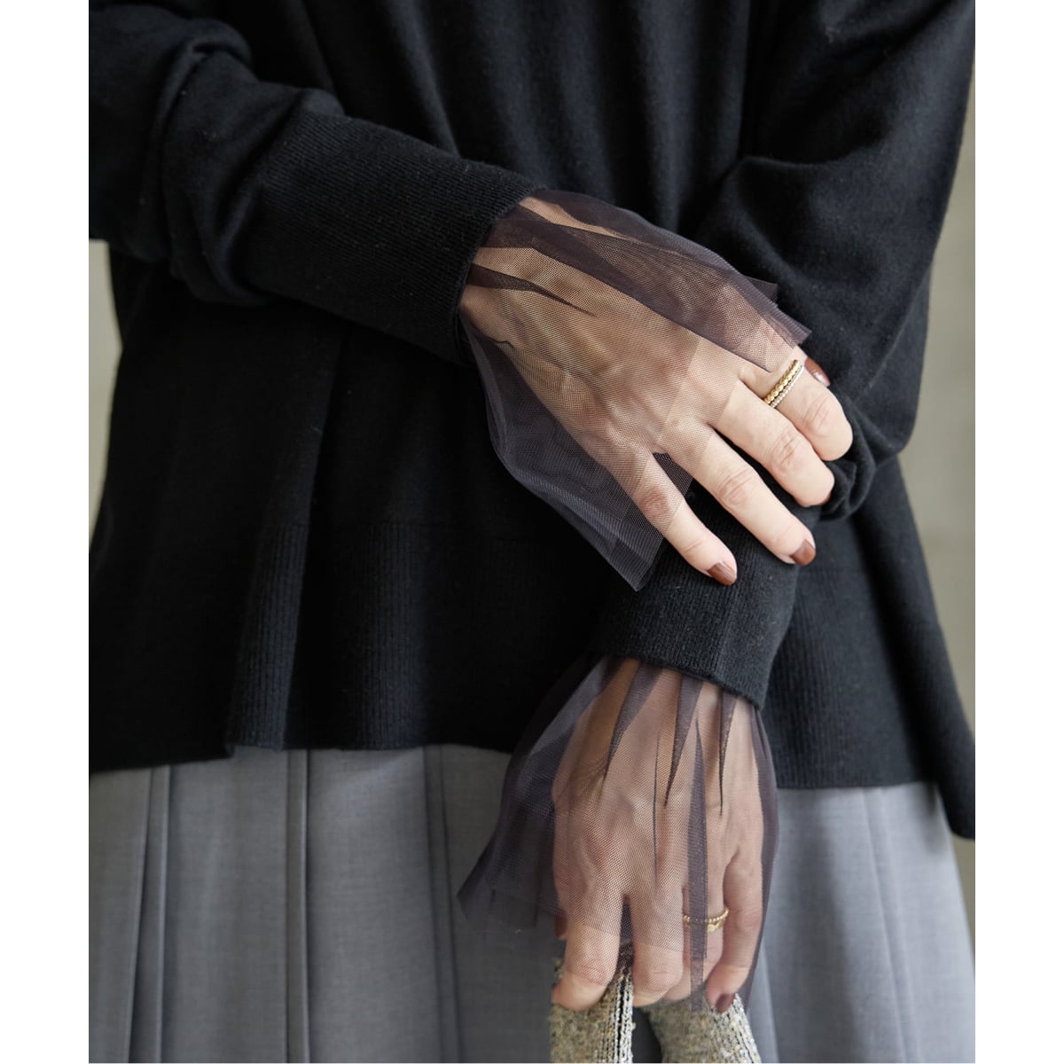 イエナ（IENA）/チュールカフスプルオーバー チュールカフスプルオーバー | イエナ(IENA) | マルイウェブチャネル