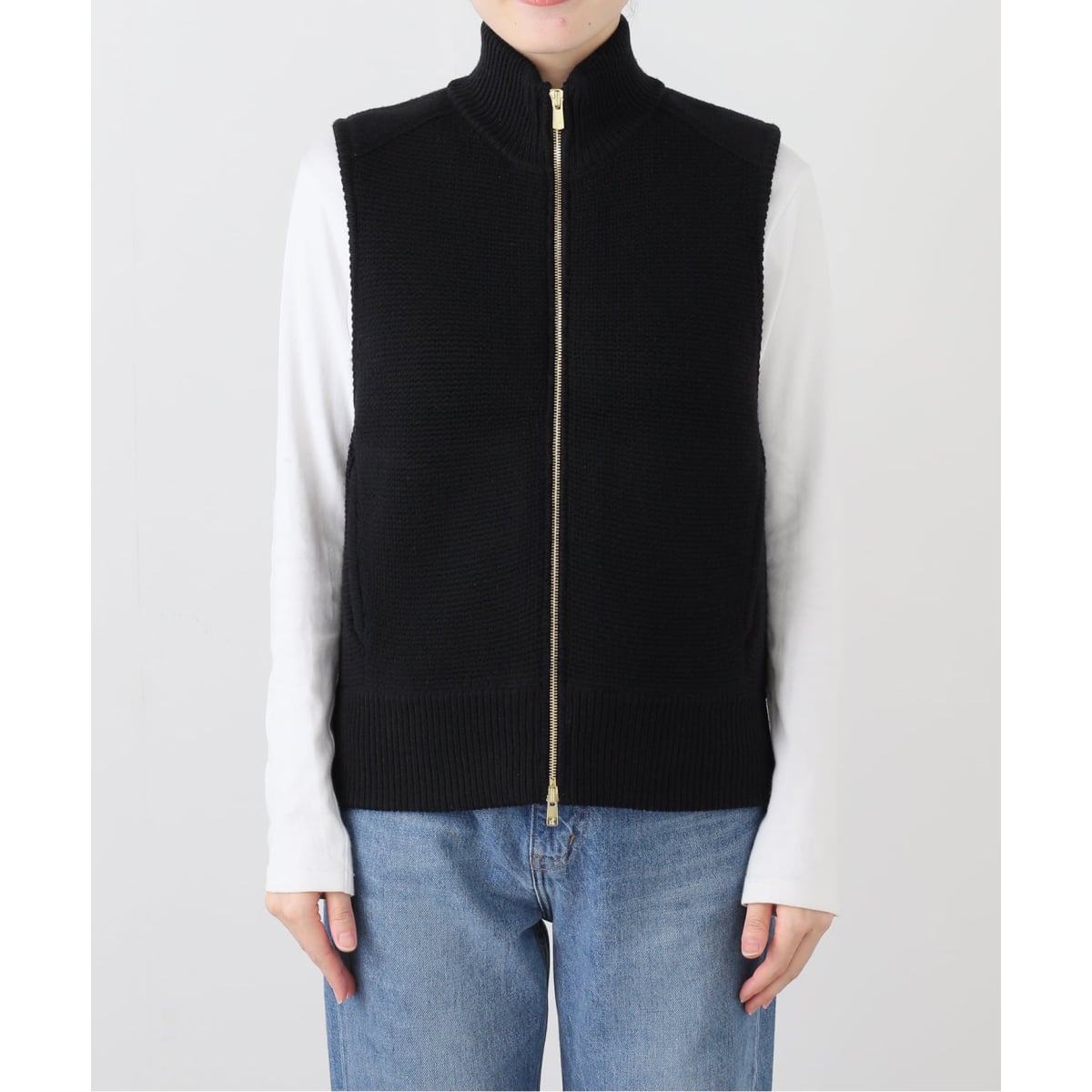 24AW イエナ　ジレ　ベスト IENA（イエナ）の「ペプラム ジレ（ベスト）」 - WEAR