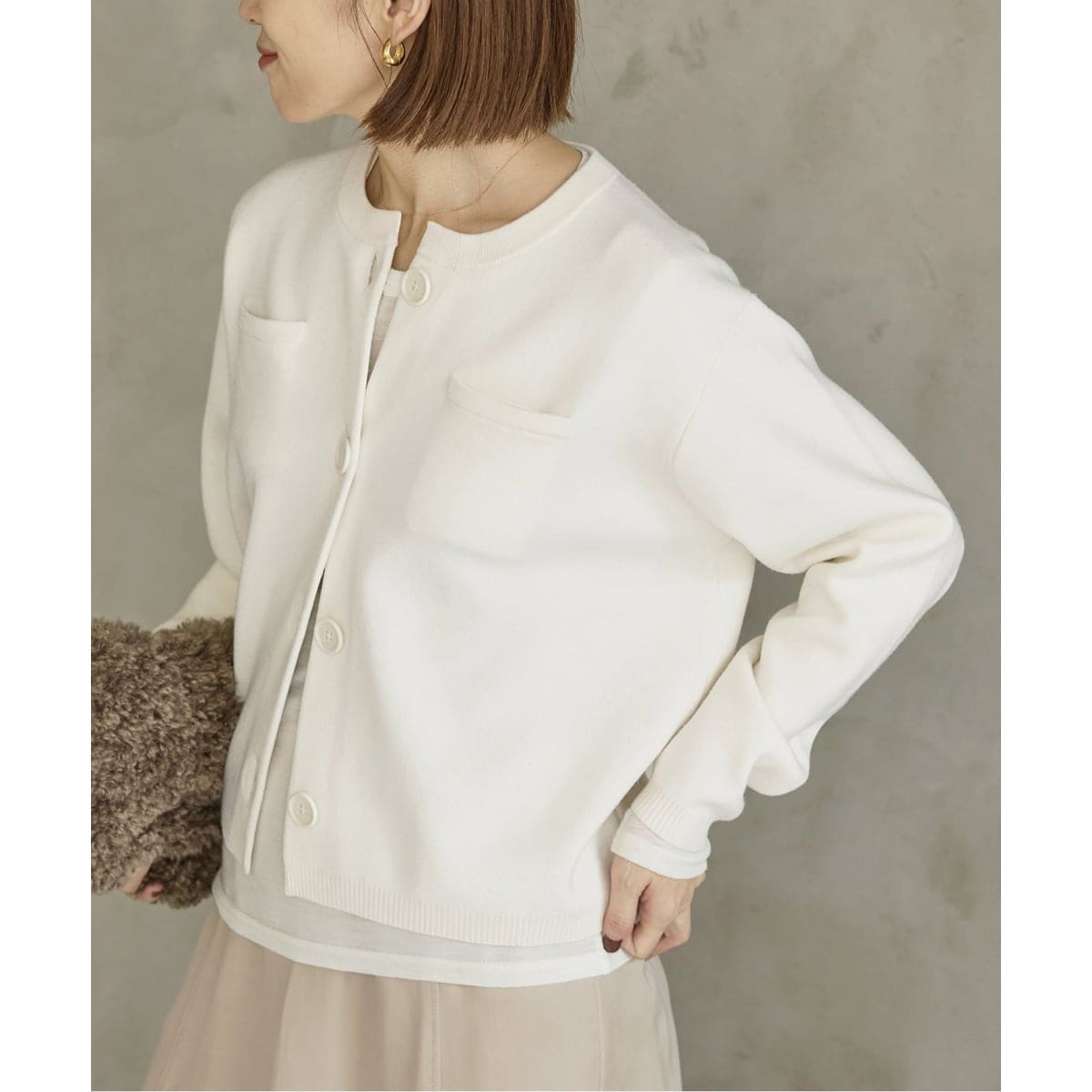 スーパーファインスムースクルーカーディガン イエナ スーパーファインスムースクルーカーディガン | イエナ(IENA) | マルイ