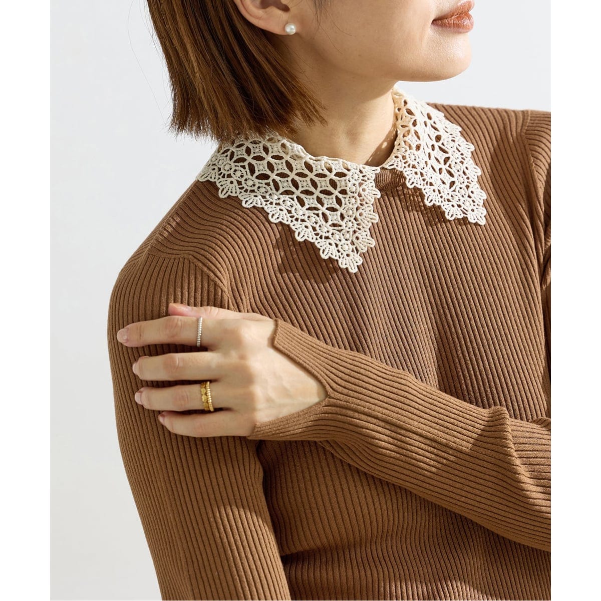 IENA イエナ ポロシャツ ロングスリーブプルオーバー ポロシャツロングスリーブプルオーバー（ニット／セーター）｜IENA