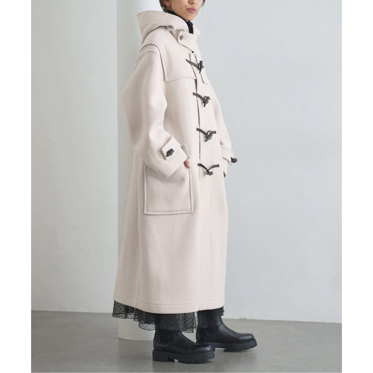 MONTGOMERY/モンゴメリー 別注 140sパイル ロングダッフルコート