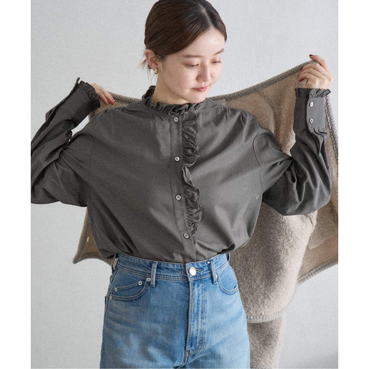 upper hights/アッパーハイツ】別注 THE ESSENSE デニムシャツ