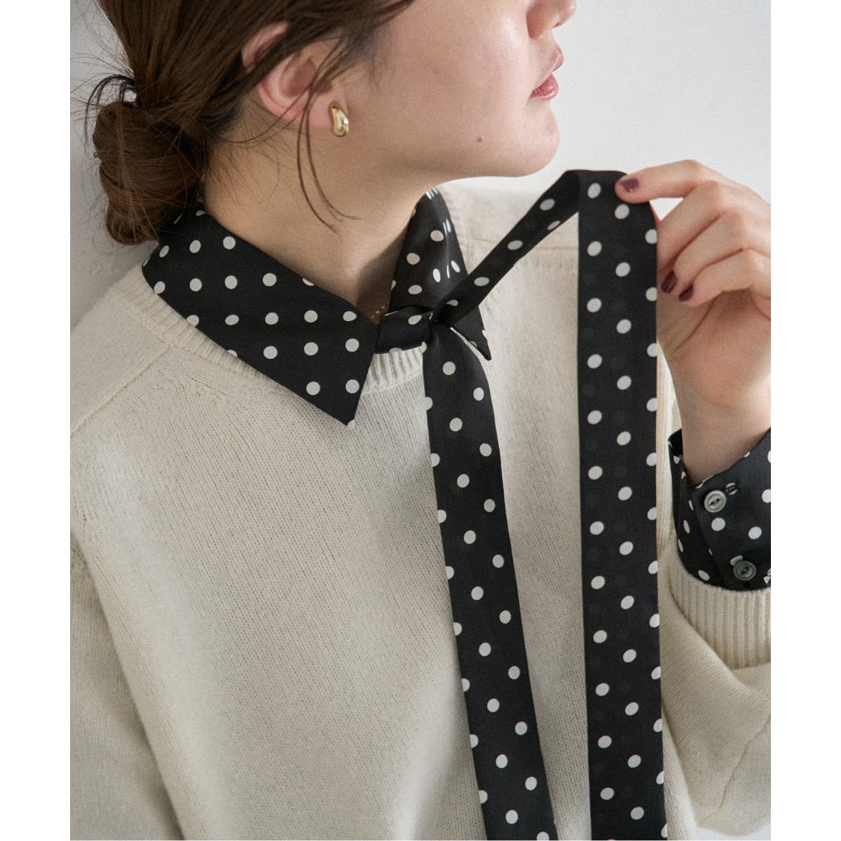 WEB限定 / 追加》オンブレボウタイブラウス | スピック＆スパン(Spick