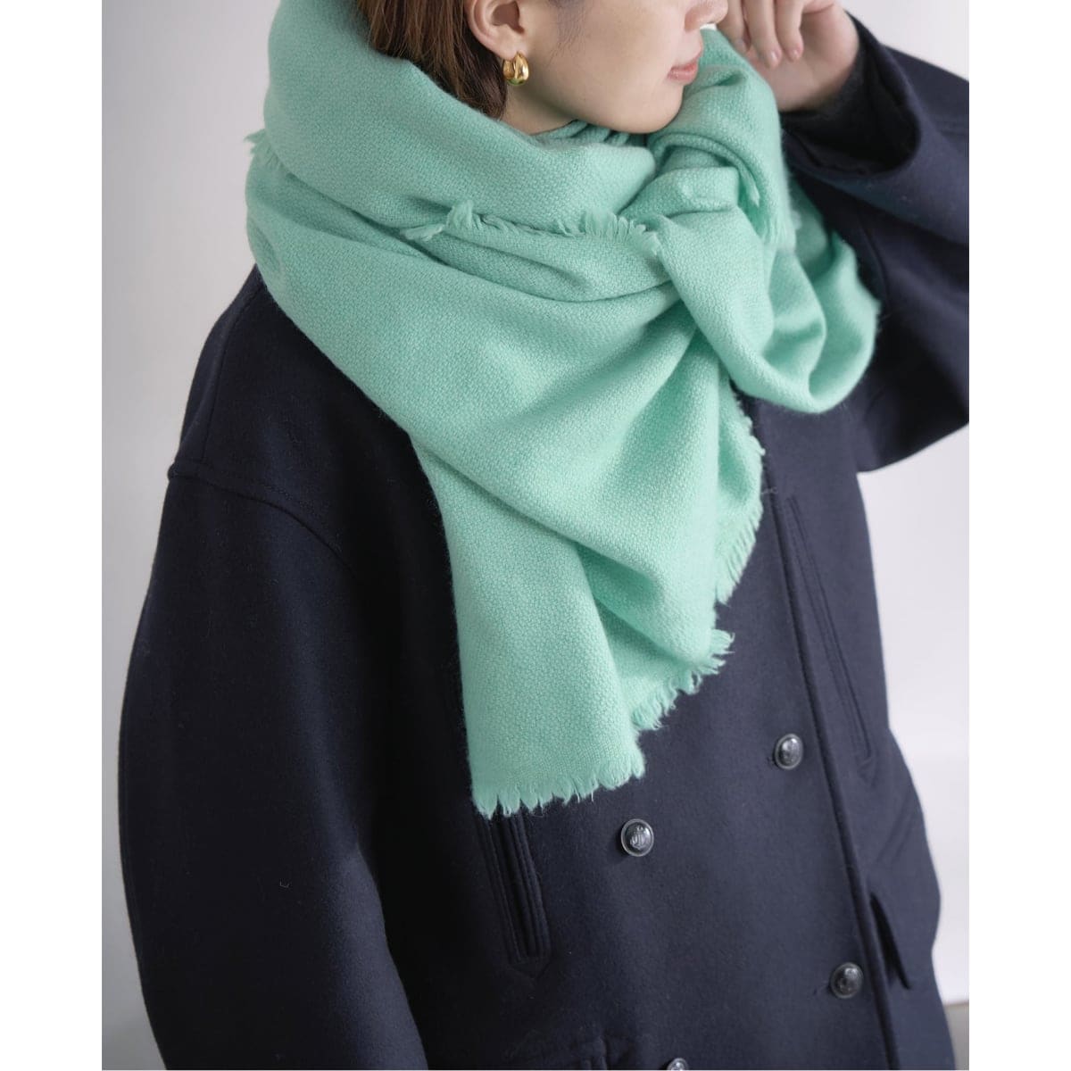 NIMNIMDUAI/ニムニムデュアイ PASHMINA EMNROIDERY STOLE ストール