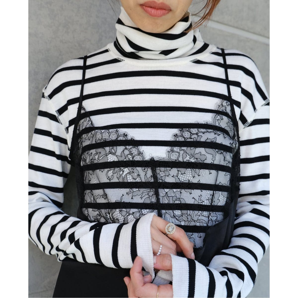 イエナ（IENA）/Maison IENA 別注 Raspail/ラスパイユ WOOL RIB タートルネック RB−2 Maison IENA 別注 Raspail/ラスパイユ WOOL RIB タートルネック RB-2