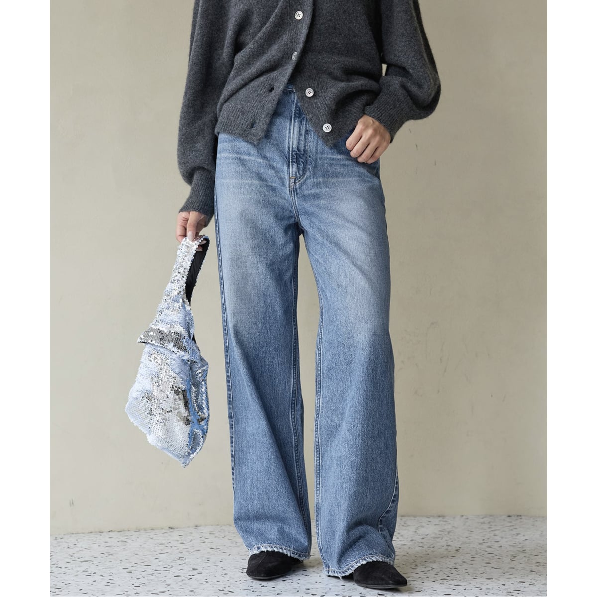 upper hights/アッパーハイツ 別注 THE TAYLOR ワイドフレアデニム