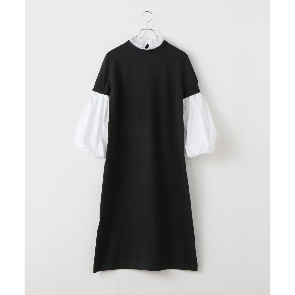 【新品】 MARILYN MOON マリリンムーン 2wayレースボウタイドレス MARILYN MOON/マリリンムーン 14G WOOL 2WAY SLEEVE OP ワンピース