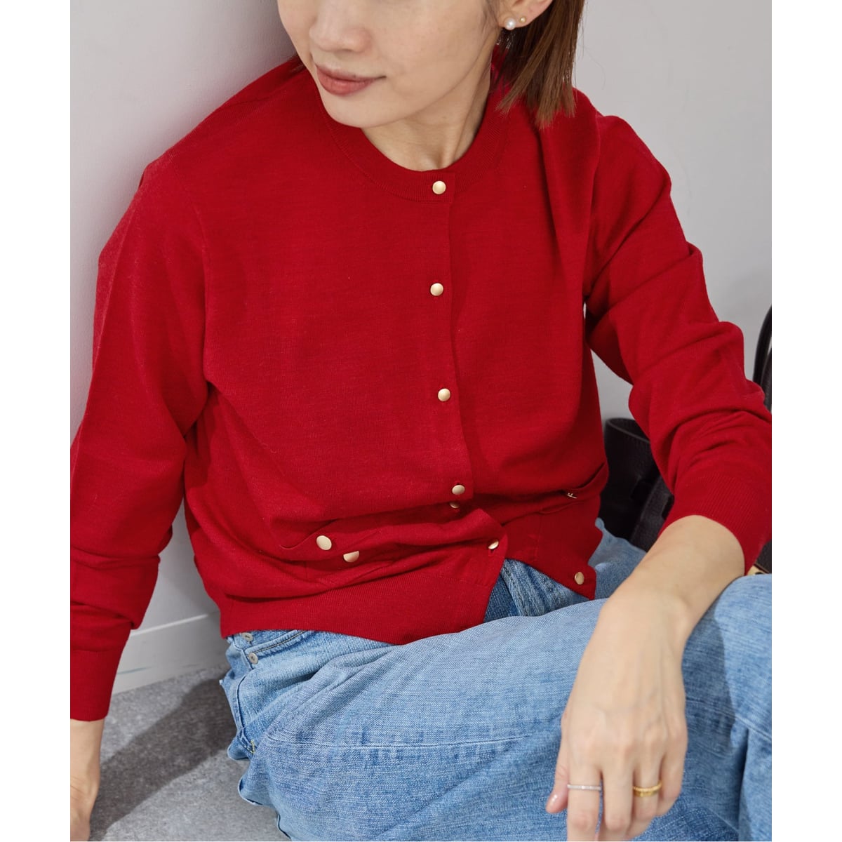 片畦ショートZipカーディガン | ノーブル(Noble) | マルイウェブチャネル