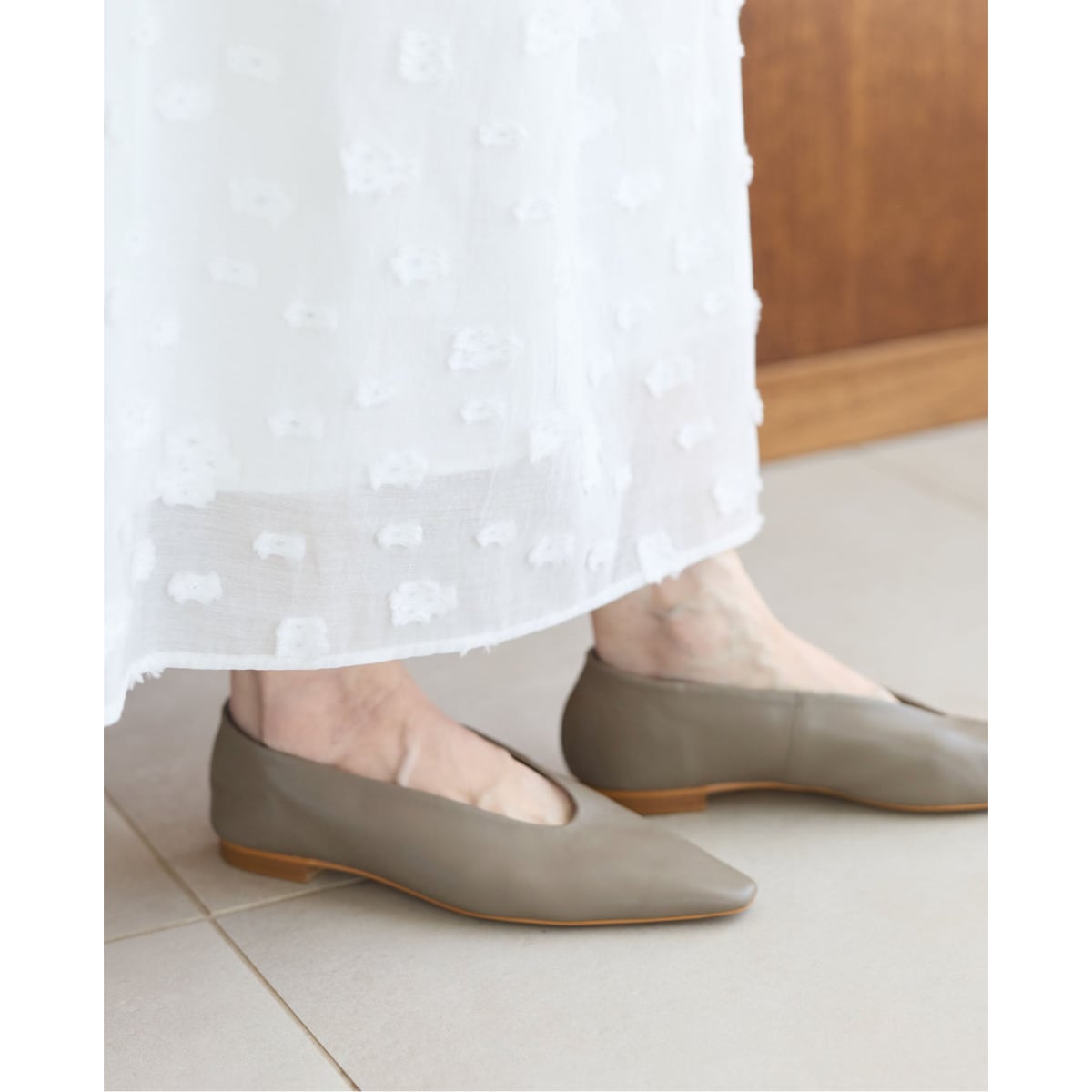 IENAステイタス LEOPARD FLAT A1623-M 37サイズ IENAステイタス LEOPARD FLAT A1623-M 37サイズ