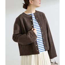 ラムスエードブルゾン