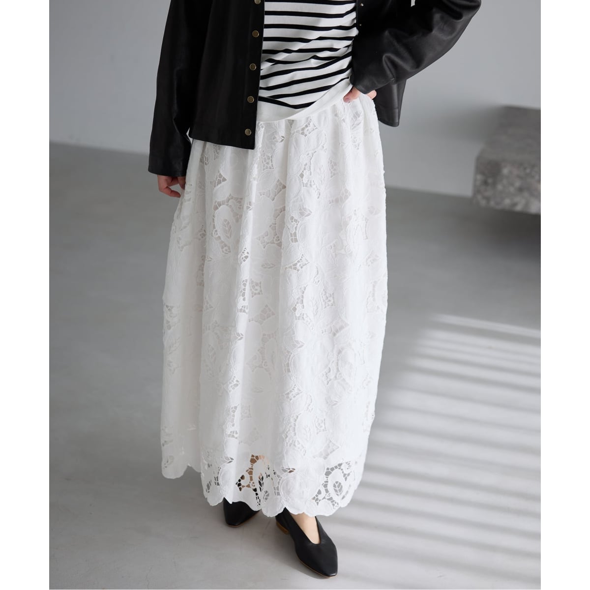 コットンレースティアードスカート | イエナ(IENA) | マルイウェブチャネル