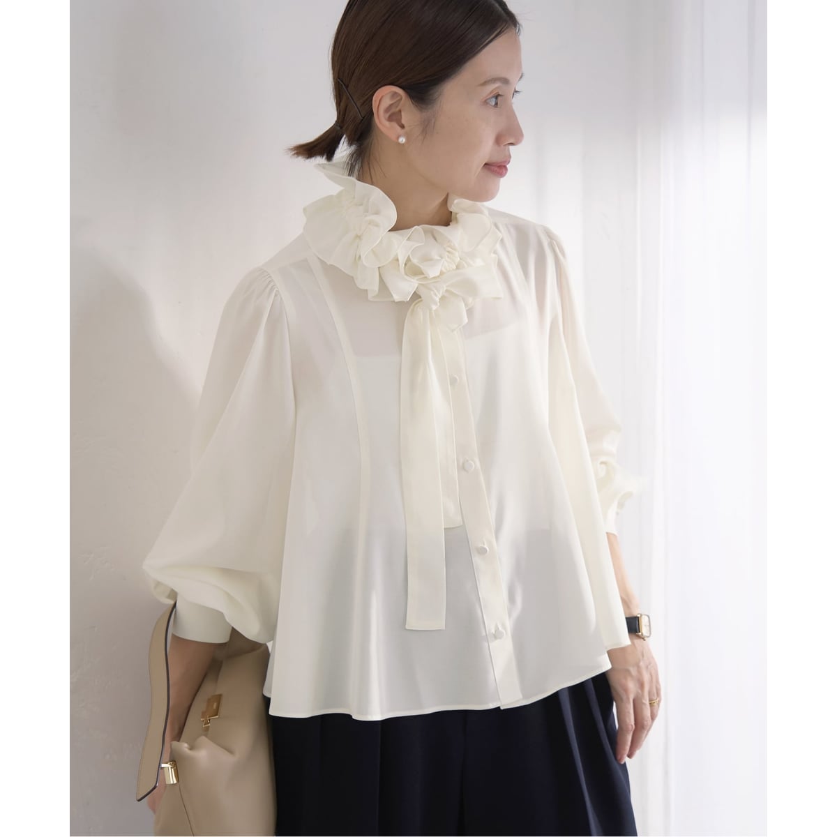 イエナ　ペタルフリルブラウス　IENA ペタルフリルブラウス | イエナ(IENA) | マルイウェブチャネル
