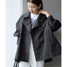 《新色あり/追加4/洗濯機洗い可》ポプリンオーバーショートコート