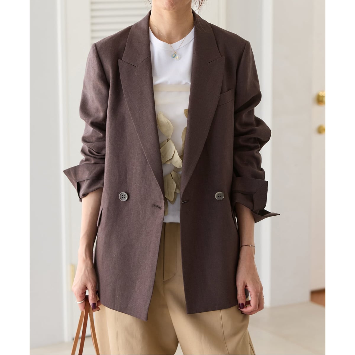 【新品】22A/W【完売】スピックアンドスパン ジャケット ダブルクロスピークドラペルジャケット | スピック＆スパン(Spick and