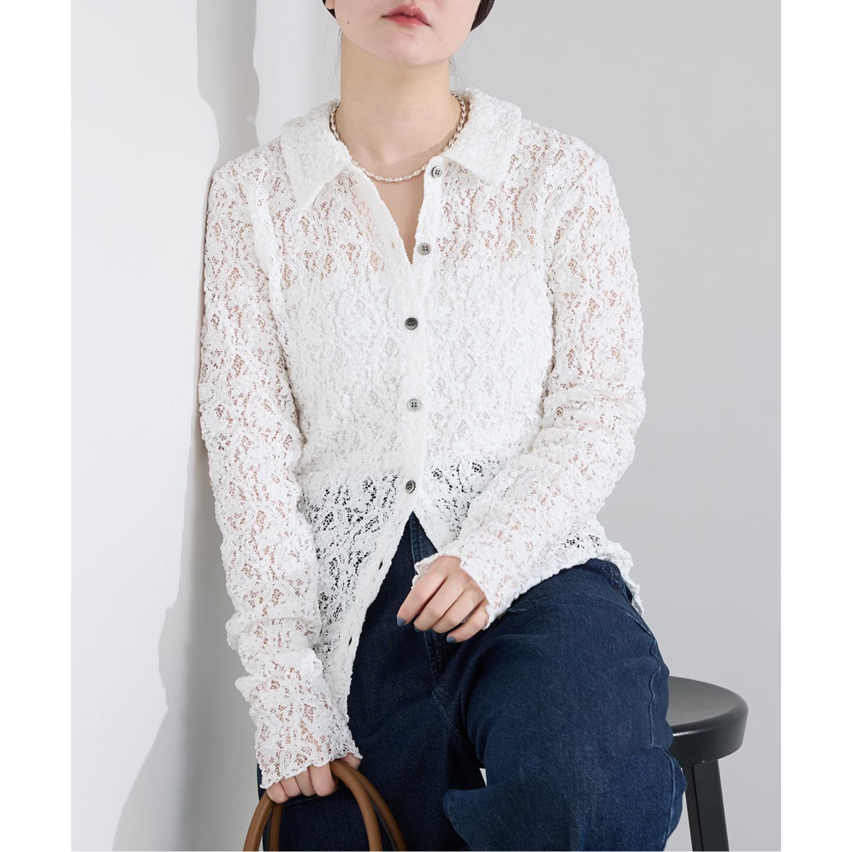 Flowerストレッチレース ポロシャツ | イエナ(IENA) | マルイウェブ