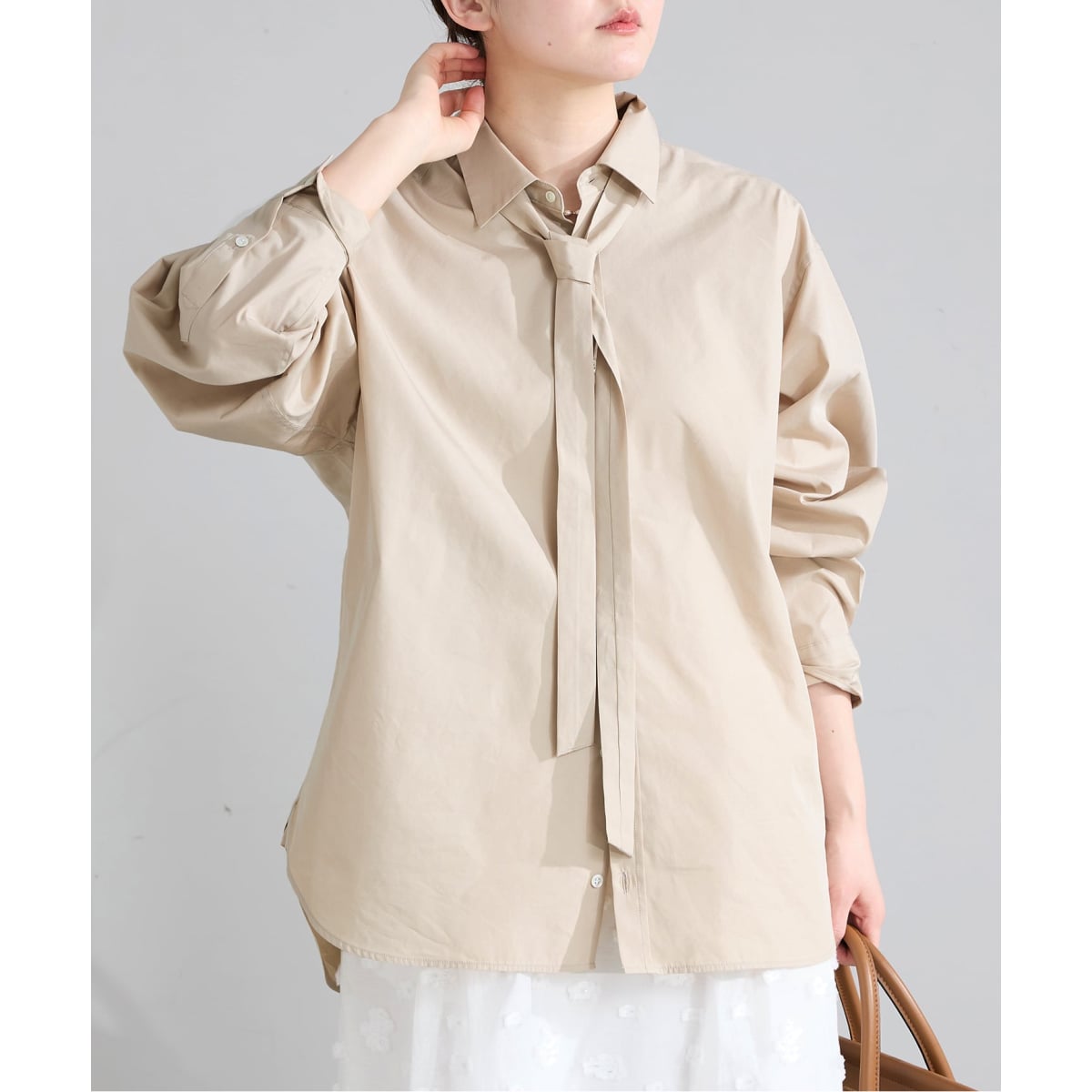 IENA T/C プレーンシャツ T/C タイ付きプレーンシャツ | イエナ(IENA) | マルイウェブチャネル