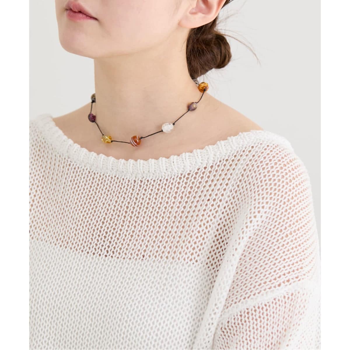 イエナ　Sisi Joia/シシジョイア 別注 ネックレス　ベージュ Sisi Joia/シシジョイア 別注 EX ストーンネックレス | イエナ(IENA