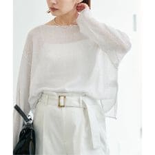 《予約》ウォッシャブル スパークルコットンプルオーバー