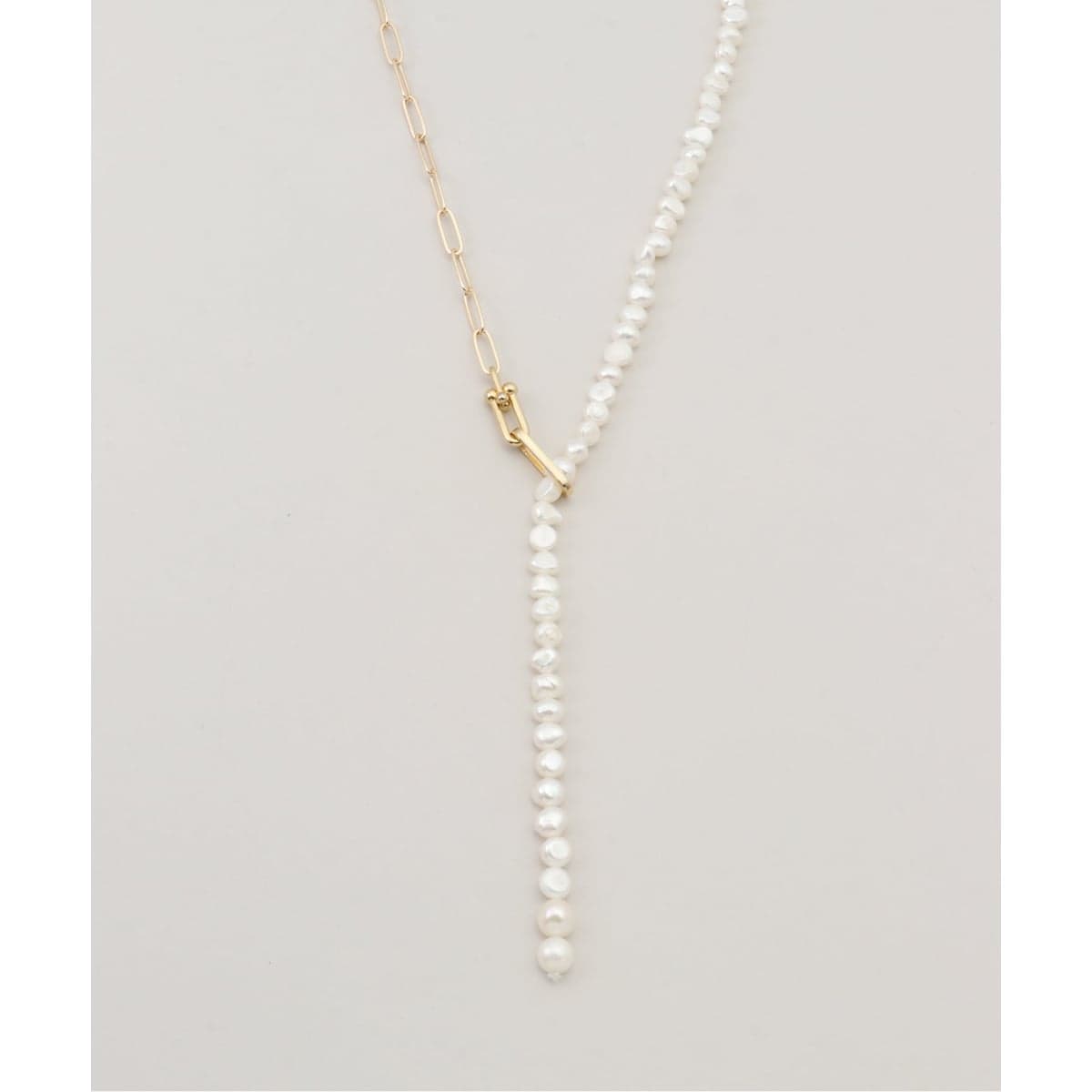 EO/イオ PEARL&PC CHAIN NECKLACE WITH ONYX ネックレス BO26 | イエナ