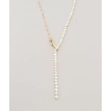 EO/イオ PEARL&PC CHAIN NECKLACE WITH ONYX ネックレス BO26