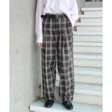 《予約》Maison IENA 別注 Nell/ネル チェックペグトップパンツ 261-202-61