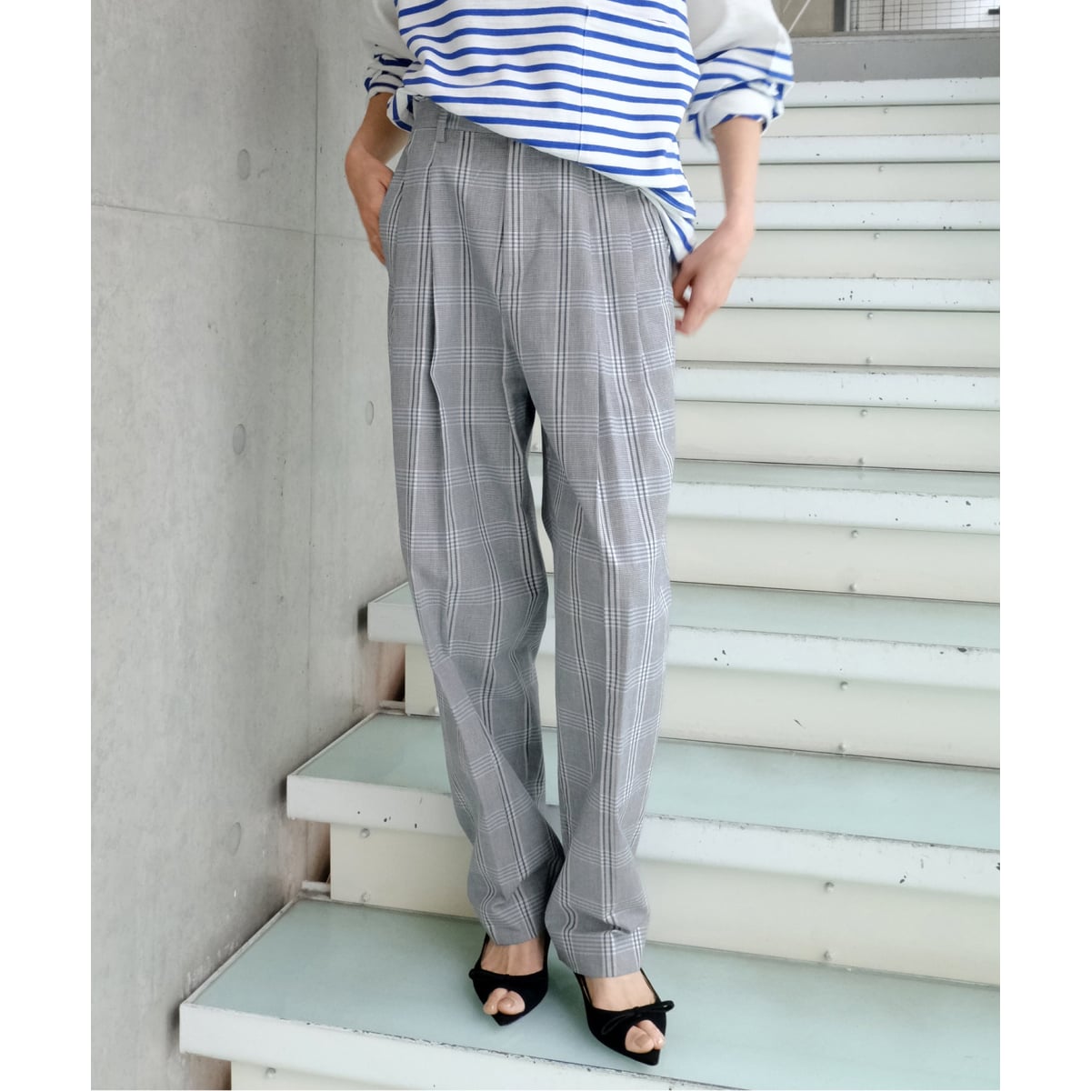 [�}���C]Maison IENA �ʒ� Nell/�l�� �`�F�b�N�y�O�g�b�v�p���c 261-202-61/�C�G�i�iIENA�j �u���[ A