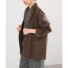 《追加予約》ウォッシャブル ソフトリネン リラックスジャケット