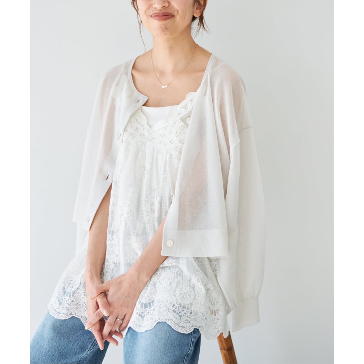 《WEB限定/追加3予約》アンティークチュールバテンキャミ