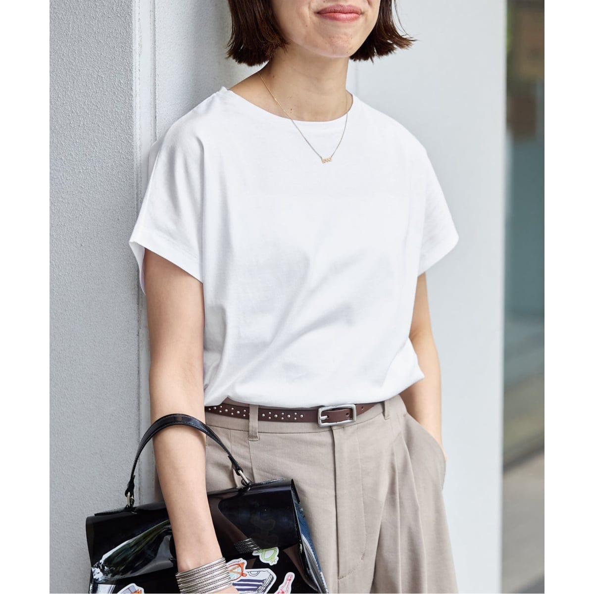 CHANTECLAIRE*IENAクルーネックプルオーバー【グレー】未使用タグ付 IENA（イエナ）の「CHANTECLAIRE*IENA クルーネックプルオーバー（T