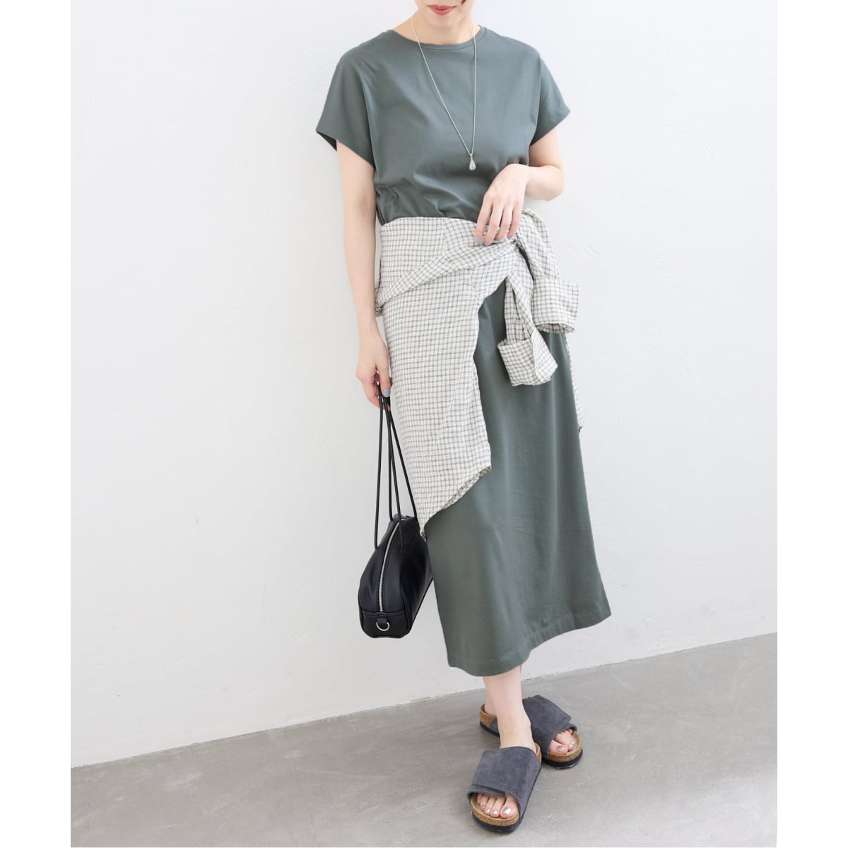 ATON/エイトン SUVIN 60/2 CAP SLEEVE DRESS ワンピース | イエナ(IENA