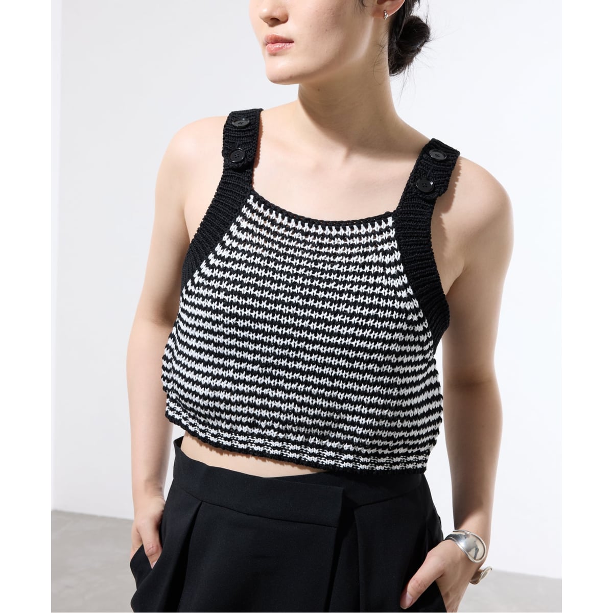 一部店舗限定】JANE SMITH/ジェーンスミス BUTTON TANK TOP タンク