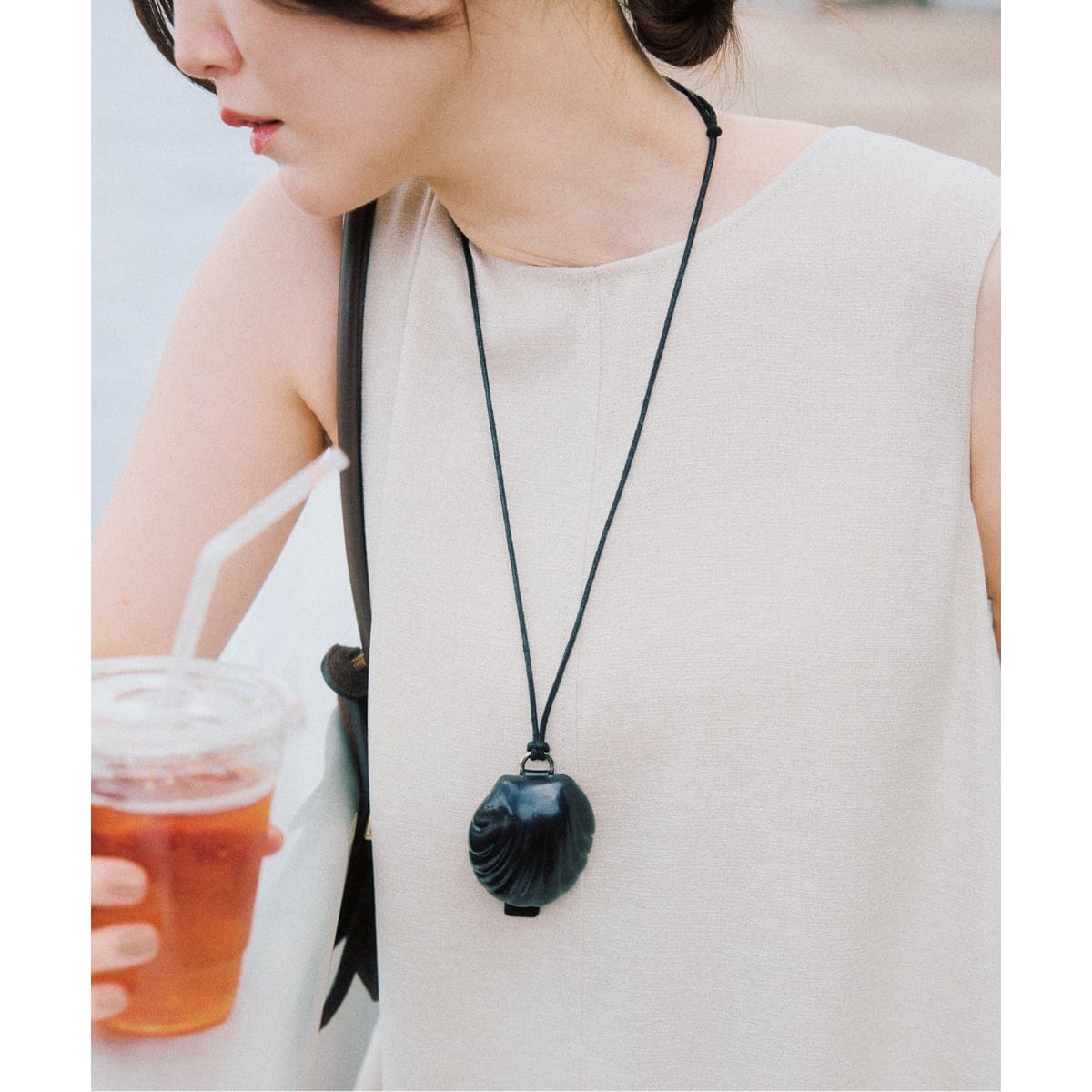 予約》JAMIRAY/ジャミレイ LEATHER SHELL NL ネックレス 254-27010
