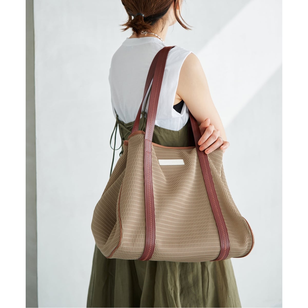 洗濯機洗い可》qbag paris/キューバッグ パリ 別注NEST ZIP L バッグ