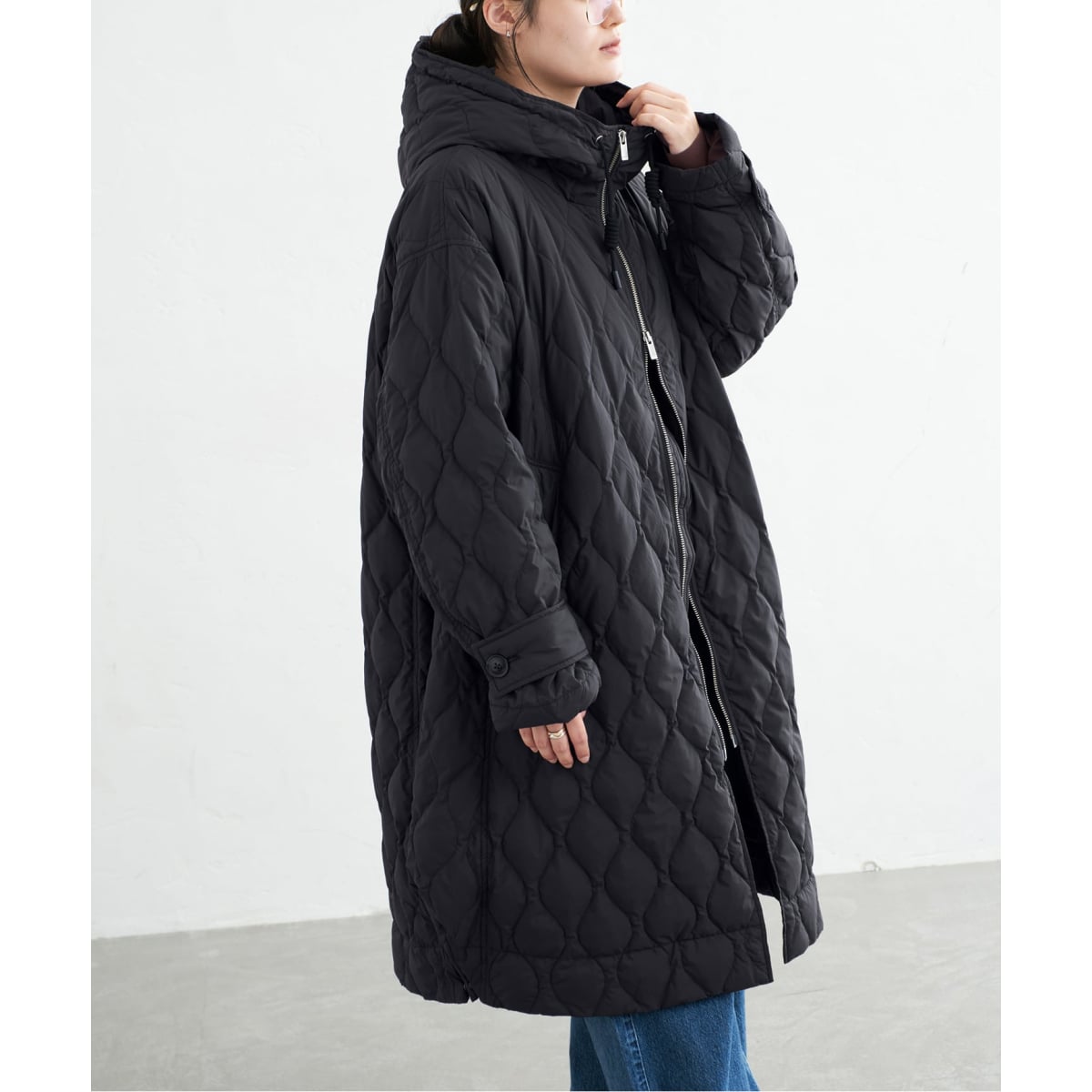 予約》miffew/ミフュー TENT LINE ZIP UP DOWN CT ダウンコート FE