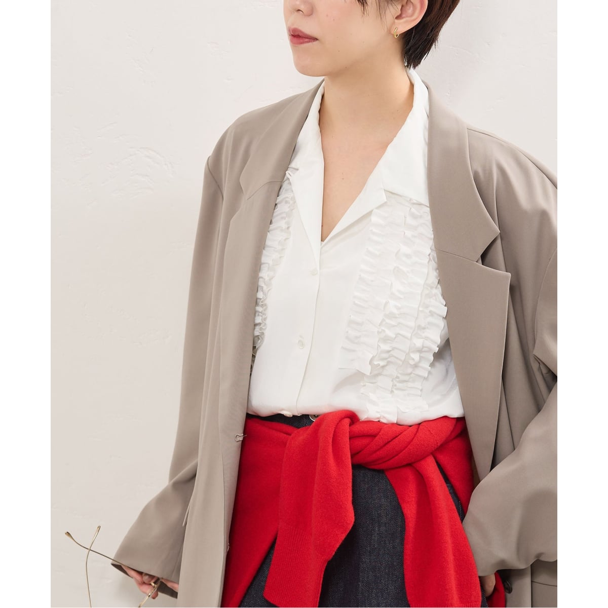 一部店舗限定》フリルシャツ | イエナ(IENA) | マルイウェブチャネル