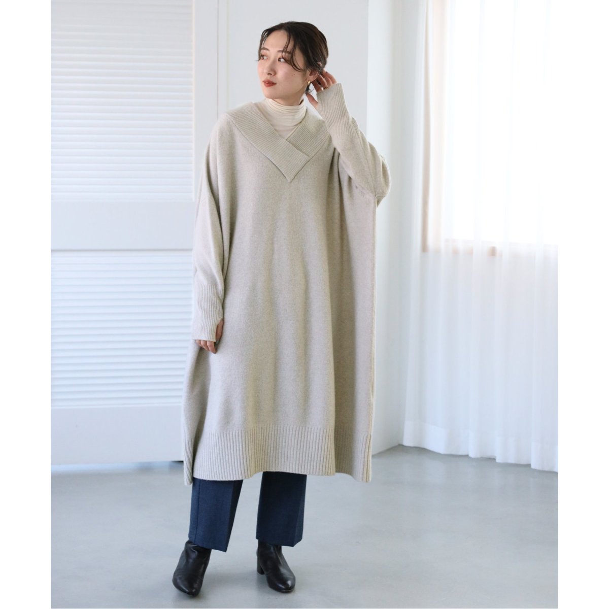 ADAWAS/アダワス】CASHMERE BLENDED ワンピース◇ | イエナ(IENA