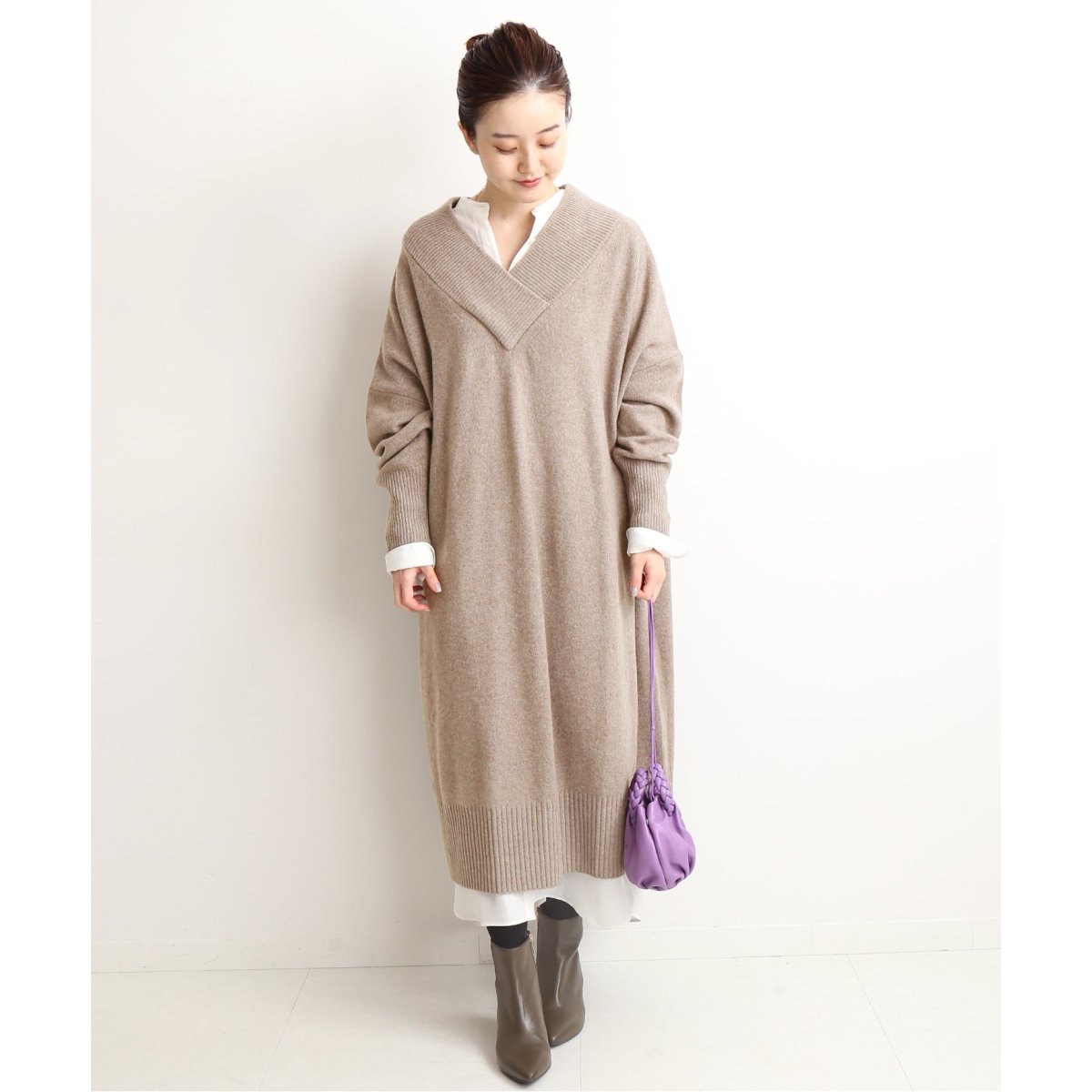 ADAWAS/アダワス】CASHMERE BLENDED ワンピース◇ | イエナ(IENA 
