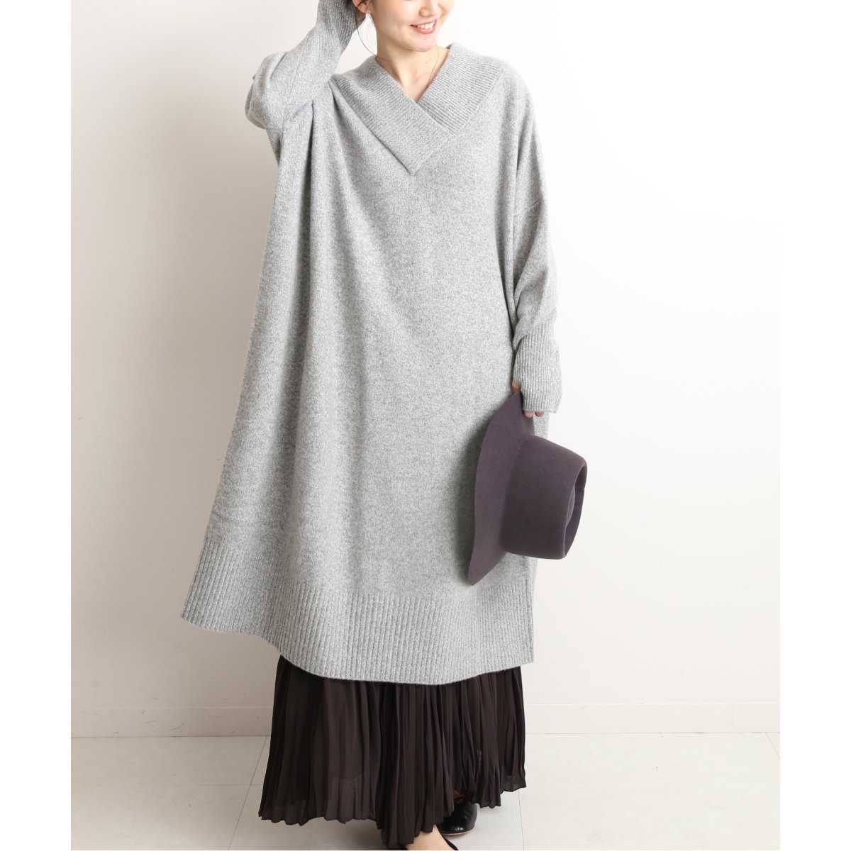 ADAWAS/アダワス】CASHMERE BLENDED ワンピース◇ | イエナ(IENA