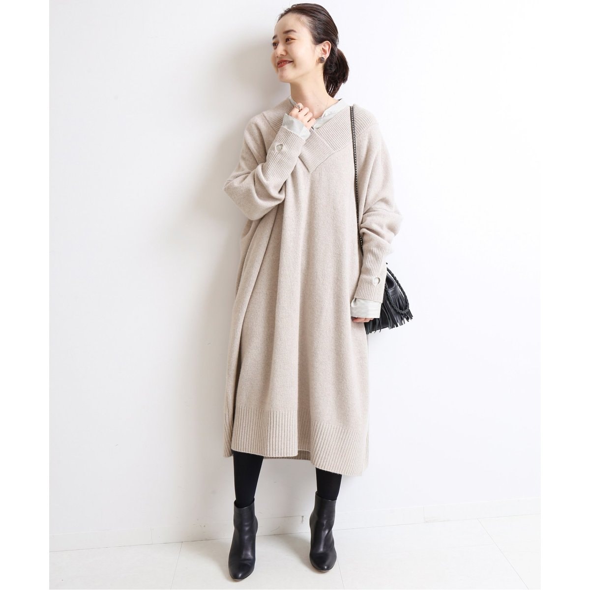 ADAWAS/アダワス】CASHMERE BLENDED ワンピース◇ | イエナ(IENA 