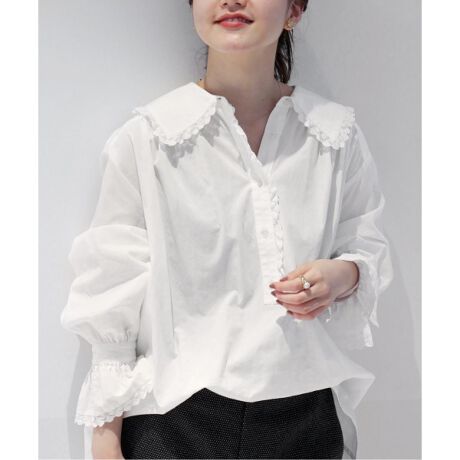 sese ビッグカラーレースブラウス◇ | イエナ(IENA) | マルイウェブ 