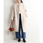 ウールダブルクロスクルーネックコクーンコート◇ | スローブ イエナ  