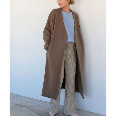 スローブイエナ Vネックノーカラーコート S36（SLOBE IENA  