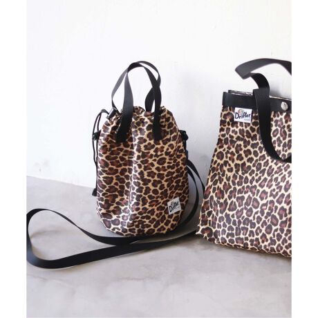 Drifter/ドリフター 】DRAWSTRING POUCH LEOPARDショルダーバッグ 