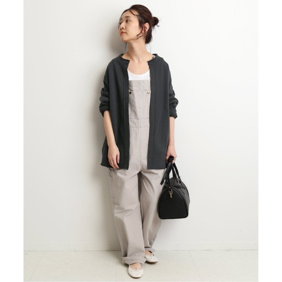 slobe iena 裏毛ノーカラーカーディガン SLOBE IENA（スローブイエナ）の「裏毛ノーカラーカーディガン【手洗い