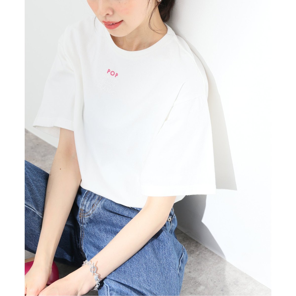 新品未使用品　LENO リノ　EMBROIDERY Tシャツ LENO/リノ】 EMBROIDERY Tシャツ | スローブ イエナ(SLOBE IENA