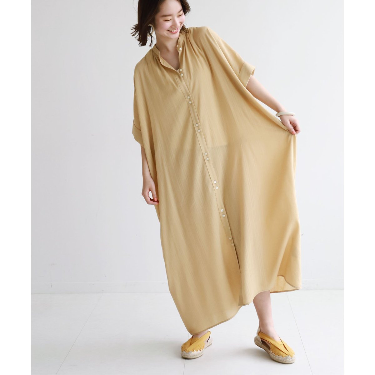 SLOBE IENA slobe citron ボクシーシャツワンピース SLOBE IENA slobe citron ボクシーシャツワンピース