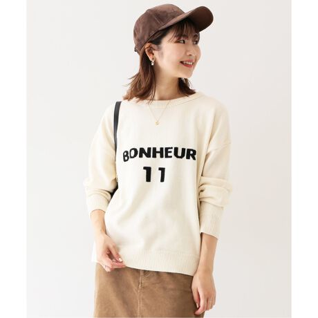 インターシャロゴニットプルオーバー◇ | スローブ イエナ(SLOBE IENA  