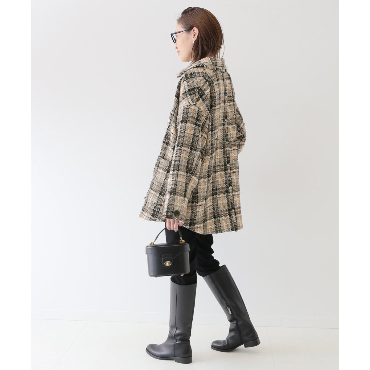 COMATEX チェックツイードブルゾン◇ | スローブ イエナ(SLOBE IENA